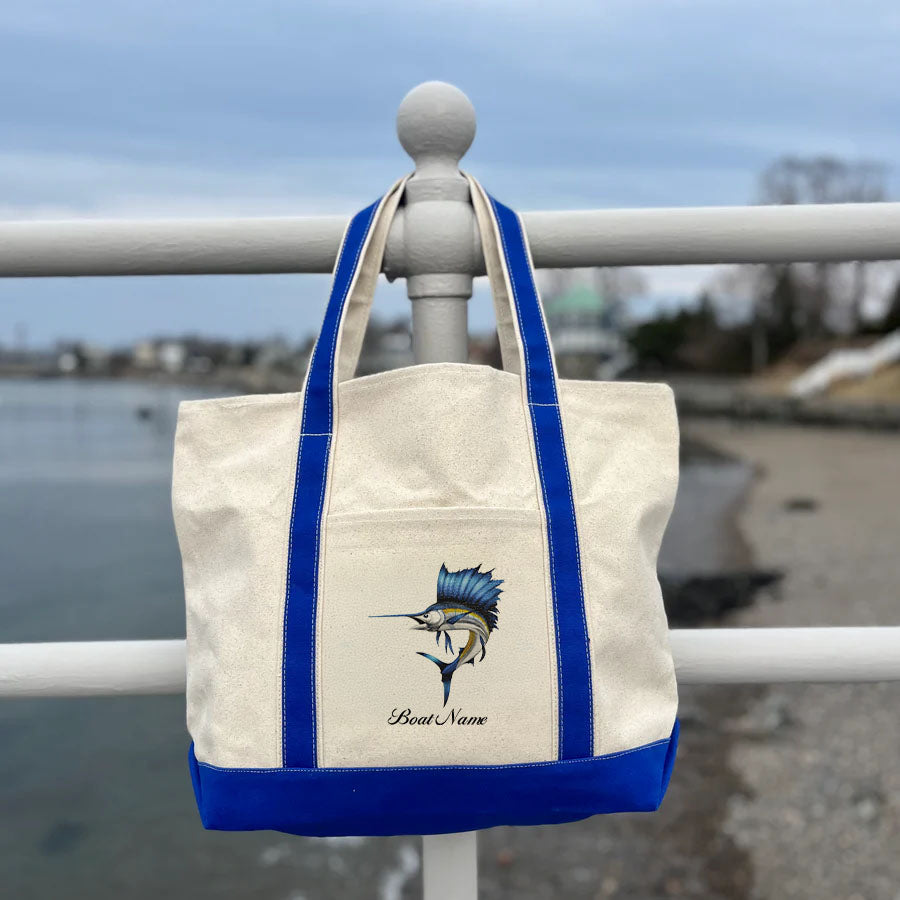 Custom Fish Graphic Tote Bag