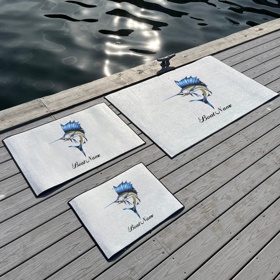 Custom Fish Graphic Dock Mat