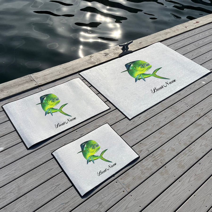 Custom Fish Graphic Dock Mat