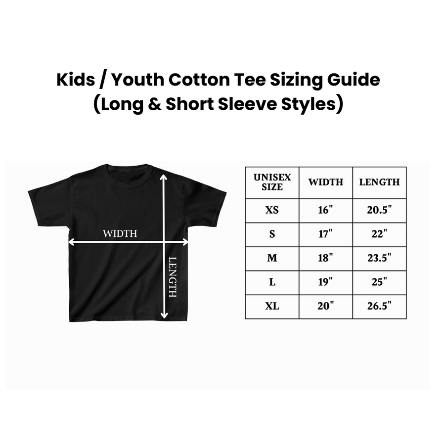 Custom Youth/Kids 100% Cotton Graphic Tee