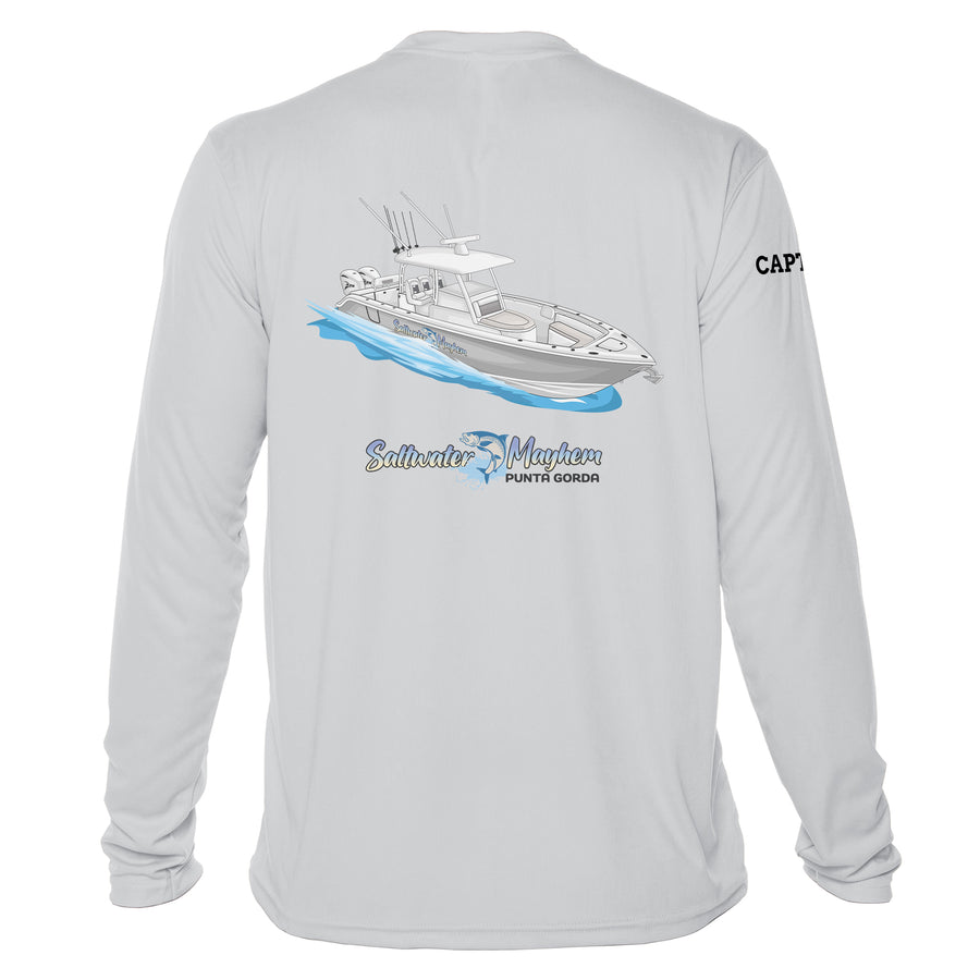 Mens Captain & Crew Drifit Custom Boat Shirts - Long Sleeves