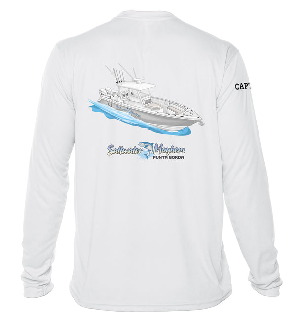 Mens Captain & Crew Drifit Custom Boat Shirts - Long Sleeves