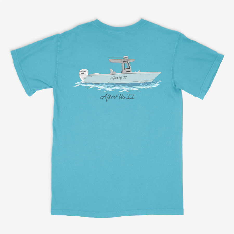 Custom Cotton Boat Youth/Kids T-shirts Blue / L