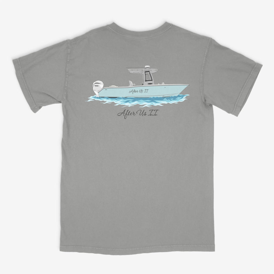 Custom Cotton Boat T-shirts (no Pocket) Grey / 3XL
