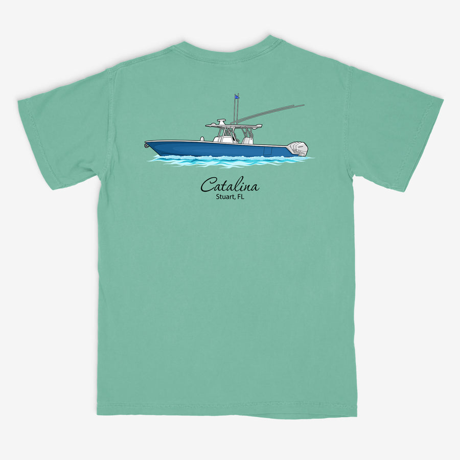 Custom Boat T-Shirts - With Front Pocket