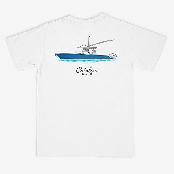 Custom Boat T-Shirts - With Front Pocket