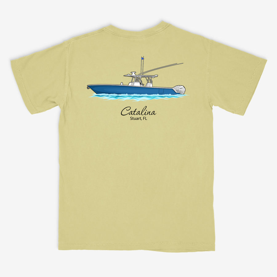 Custom Boat T-Shirts - With Front Pocket