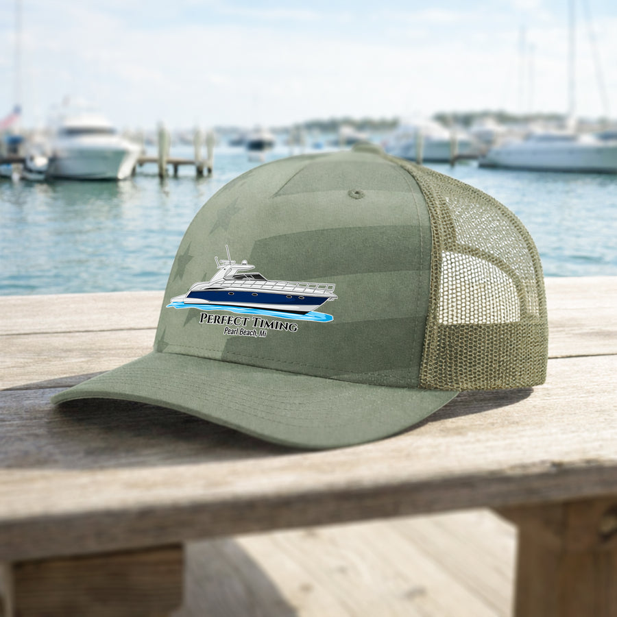 Custom Stars & Stripes Trucker Hat