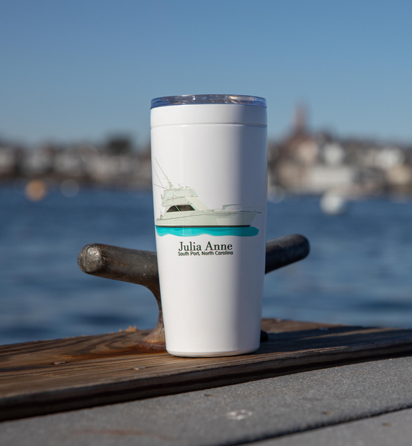 Custom 20 oz. Stainless Steel Boat Tumbler