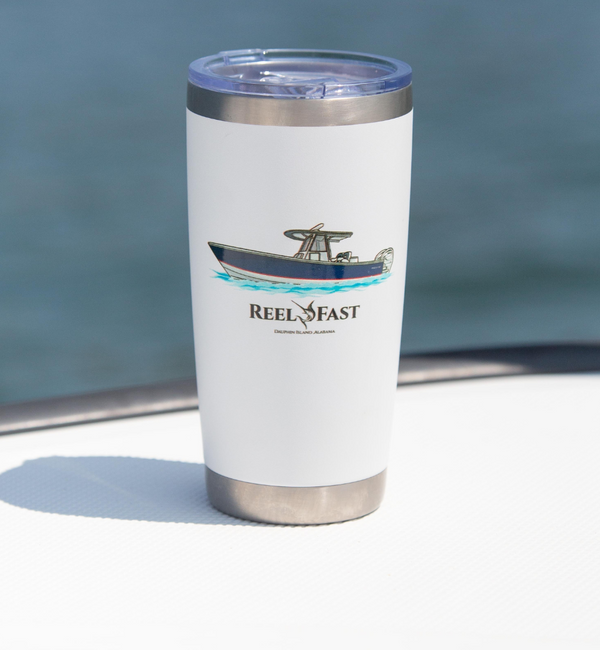 Custom 20 oz. Stainless Steel Boat Tumbler