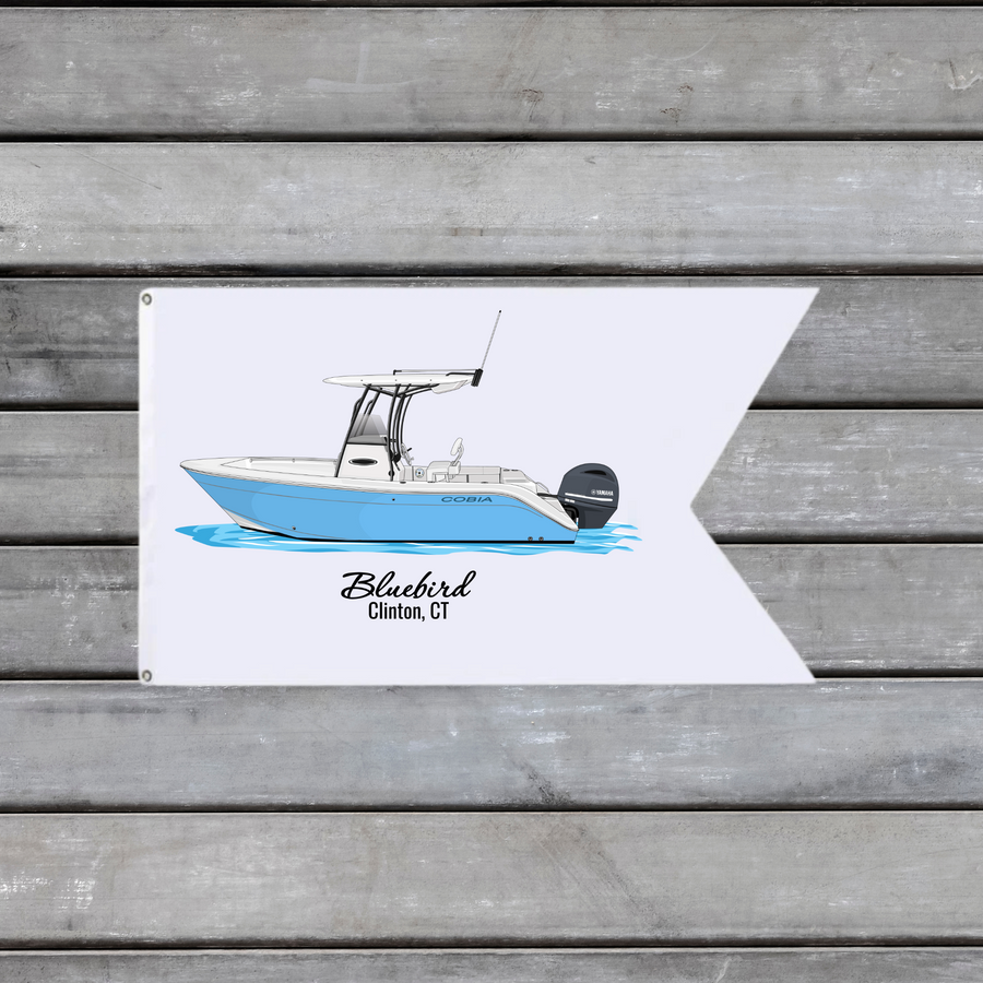 Custom Boat Swallowtail Burgee