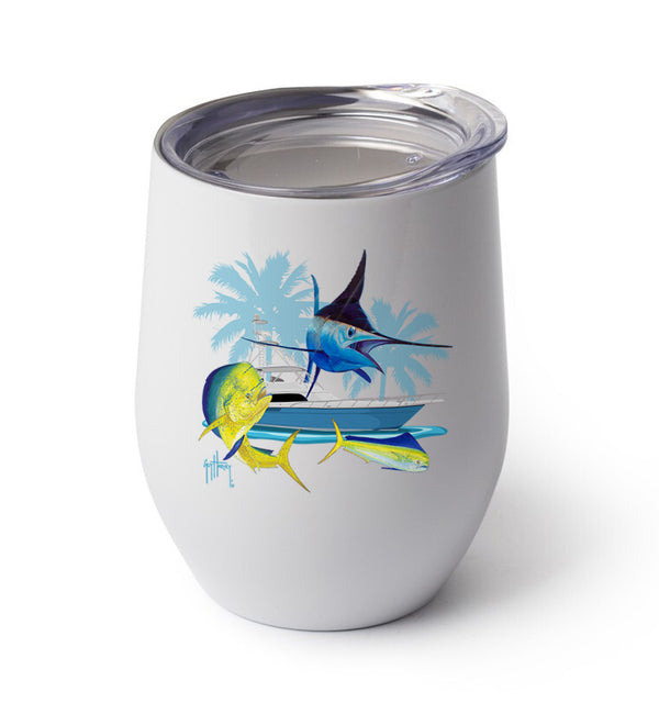 Guy Harvey Blue Marlin & Mahi Custom Wine Tumblers