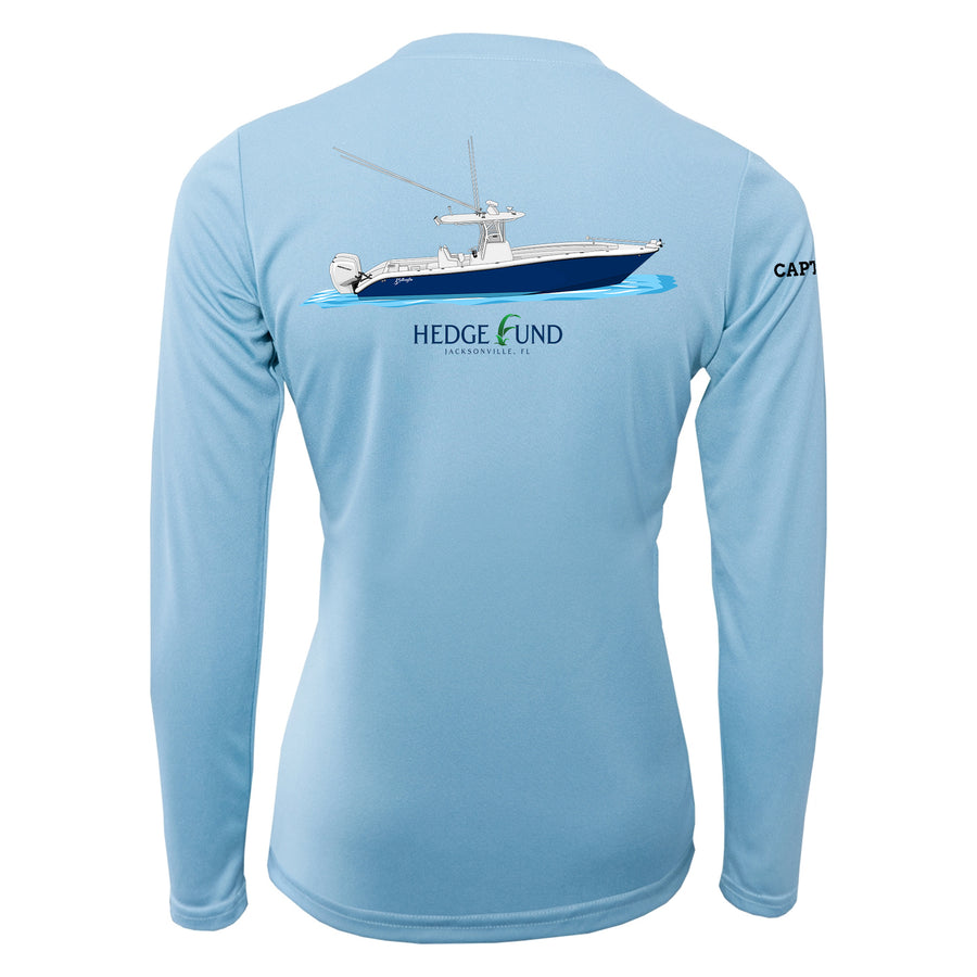 Womens Captain & Crew Drifit Custom Boat Shirts - Long Sleeve