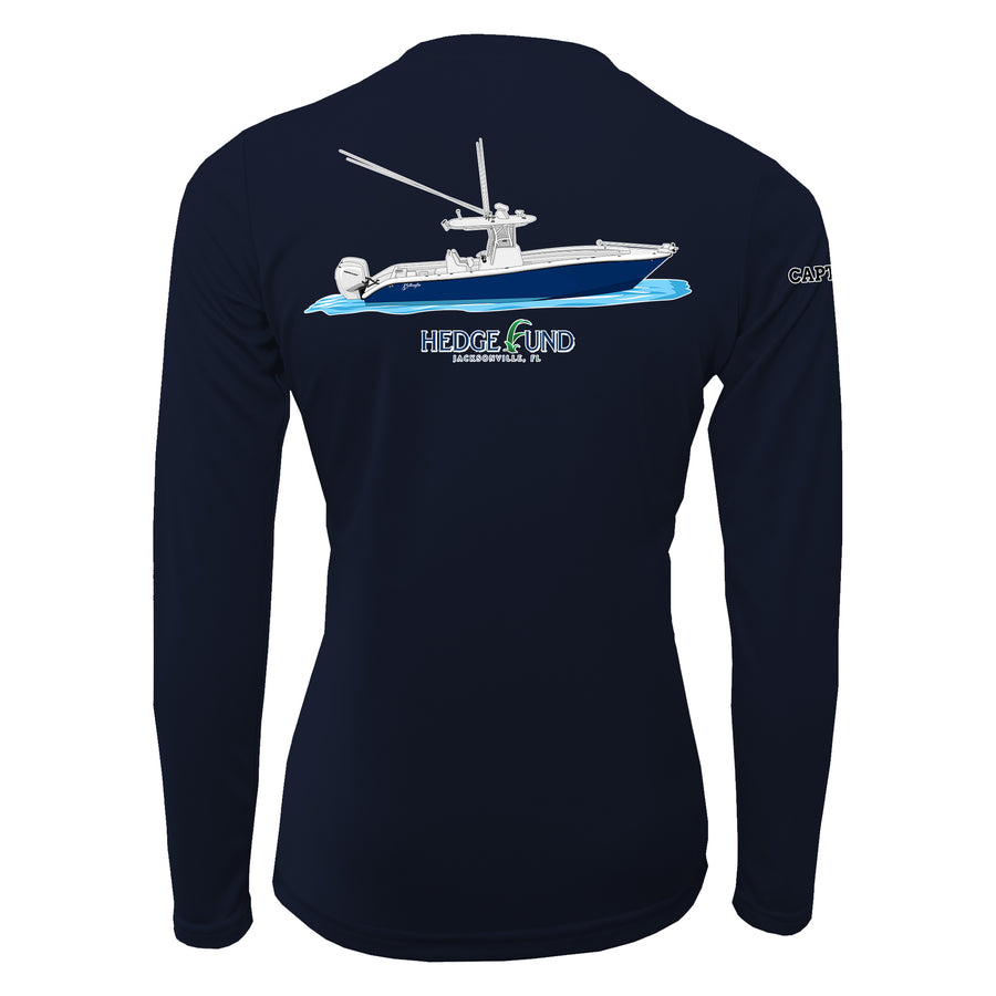 Womens Captain & Crew Drifit Custom Boat Shirts - Long Sleeve