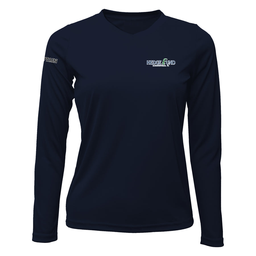 Womens Captain & Crew Drifit Custom Boat Shirts - Long Sleeve