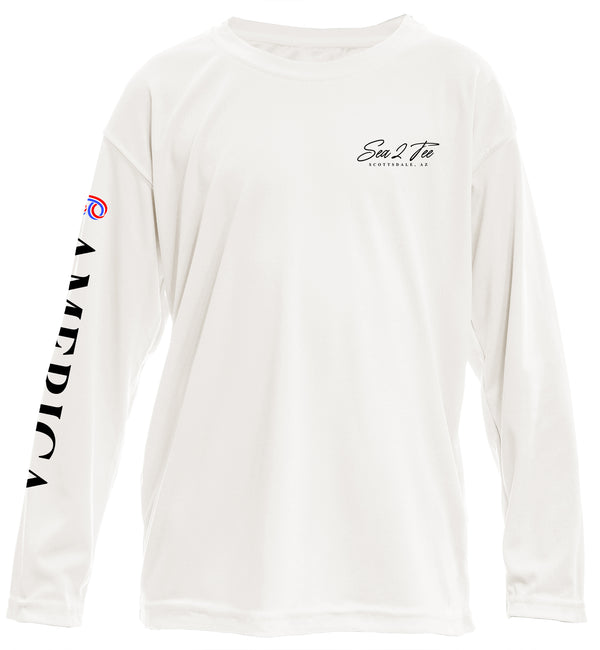 America 250 Youth/Kids Dri-Fit Custom Boat Shirts
