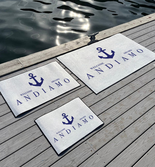 Custom Modern Anchor Dock Mat