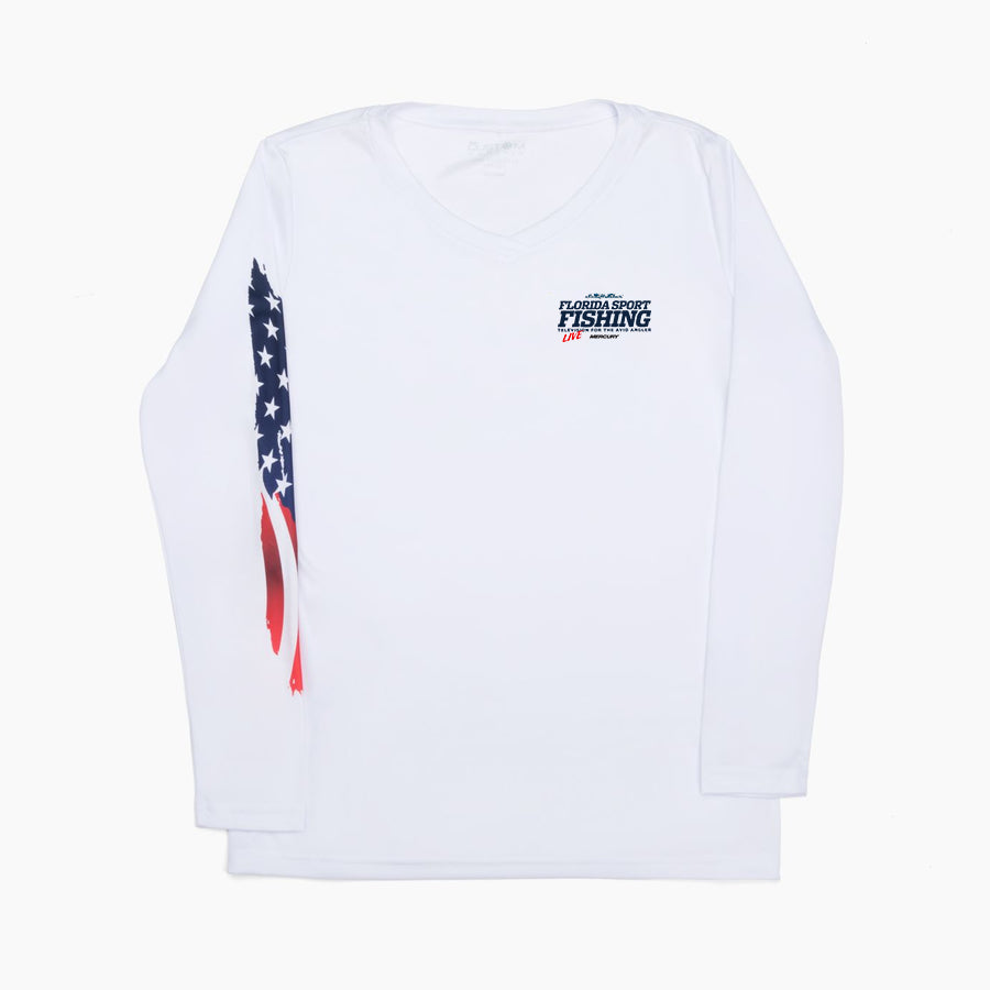 FSFTV American Flag Dri-Fit Long Sleeve Shirts