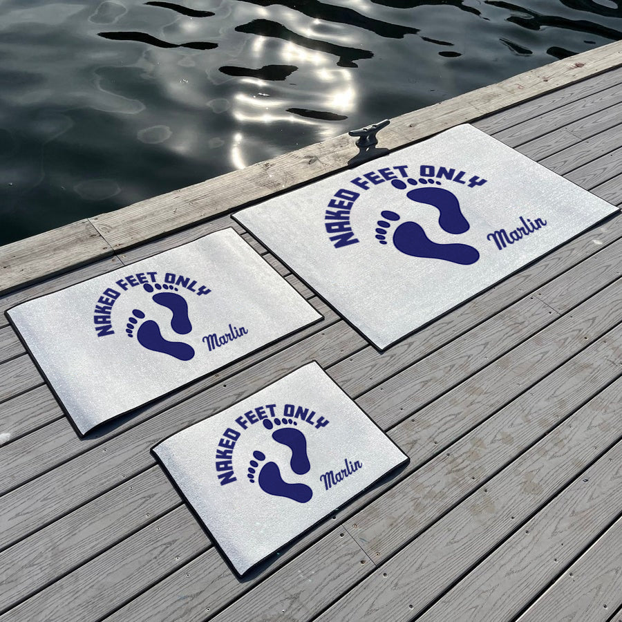 Custom Naked Feet Dock Mat