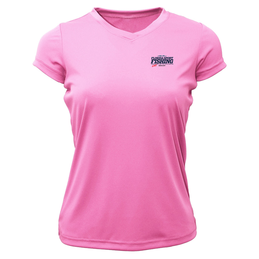 FSFTV Womens Dri-Fit Boat Shirts - Short Sleeve