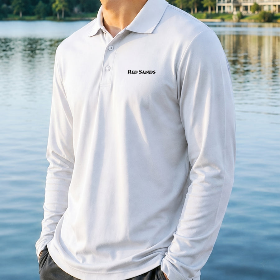 Custom Men's Performance Polos - Long Sleeve