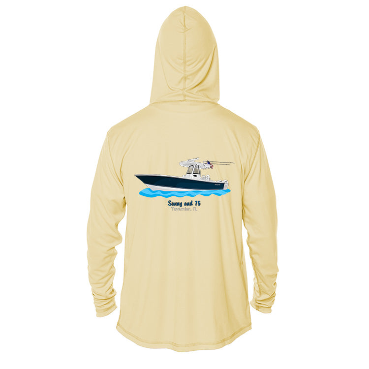Mens Long Sleeve Hooded Fishing Custom Fishing Shirts With Sun