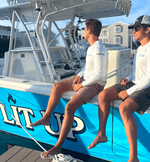 Mens Captain & Crew Drifit Custom Boat Shirts - Long Sleeves