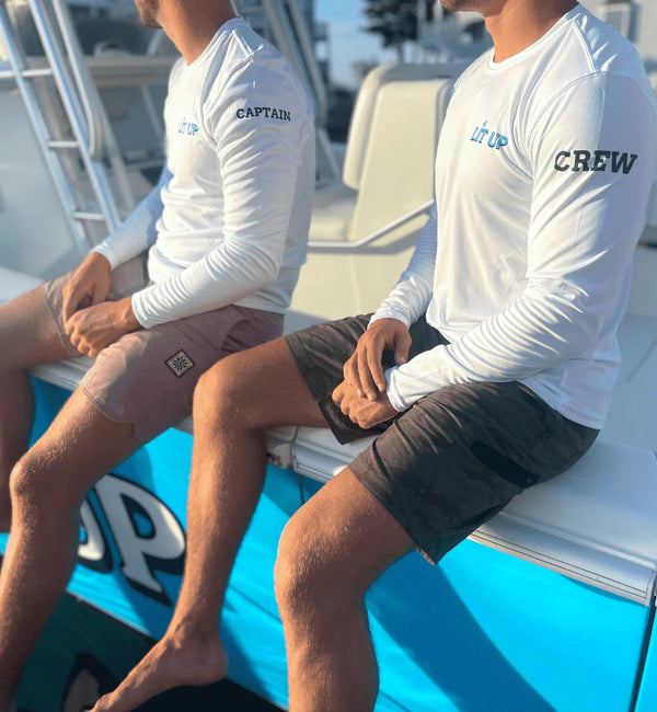 Youth Captain & Crew Drifit Custom Boat Shirts - Long Sleeve