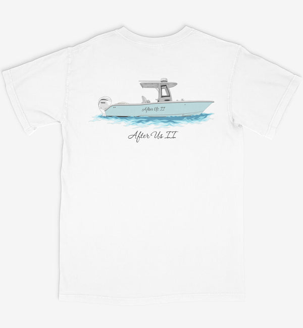 Custom Boat T-Shirts With Front Pocket