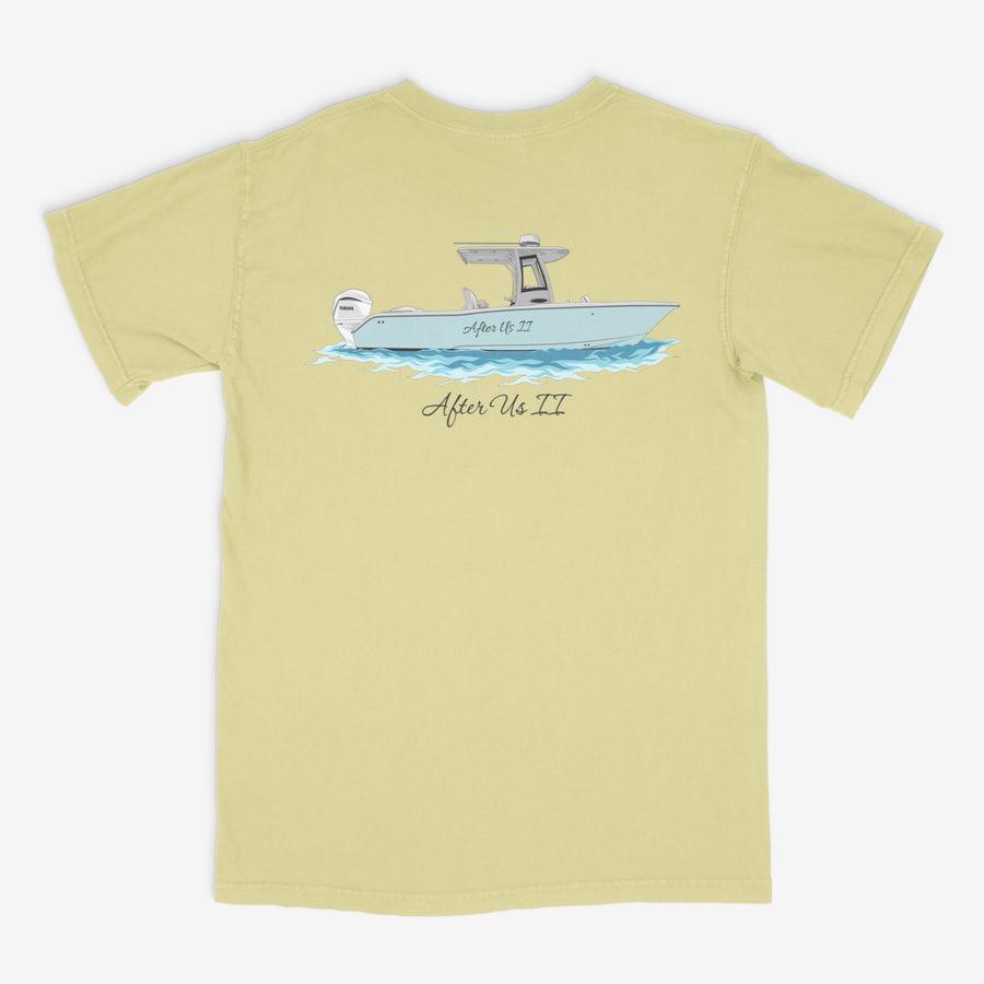 Custom Cotton Boat T-shirts with Front Pocket Mint / S