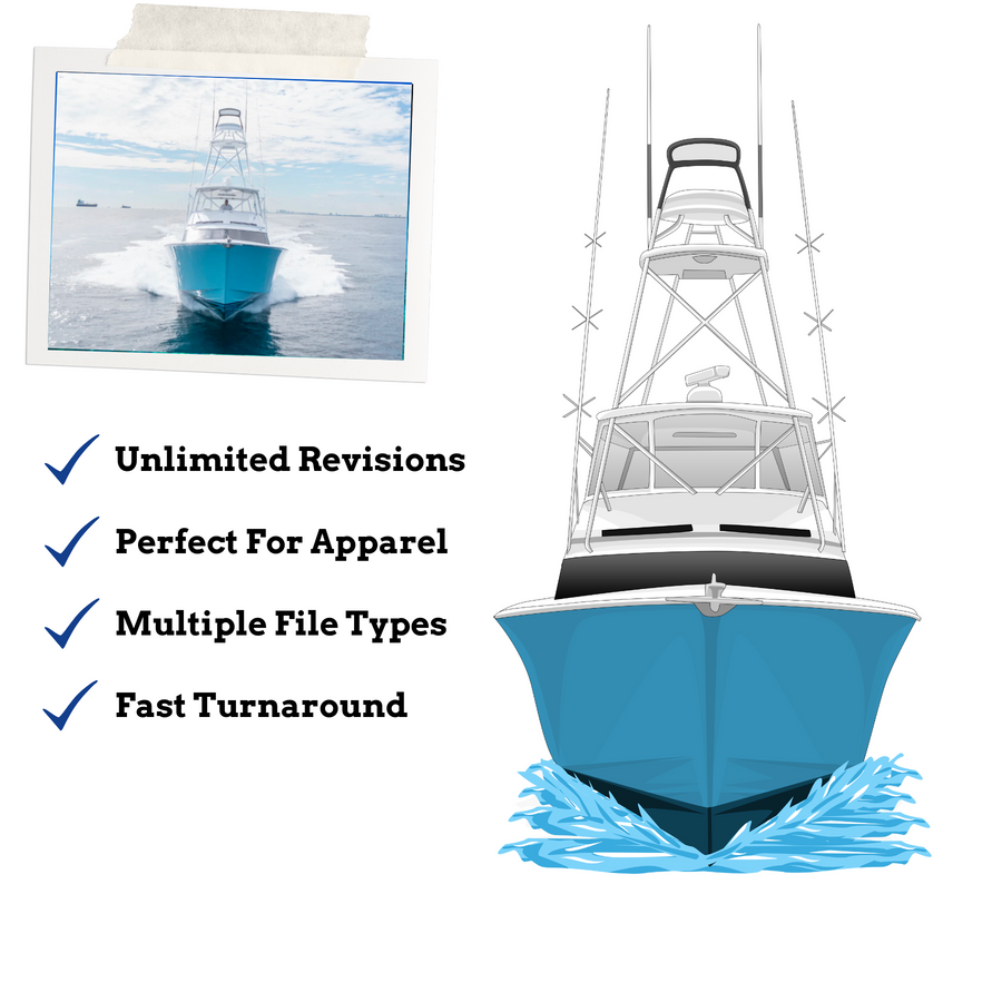 Custom Digital Boat Artwork