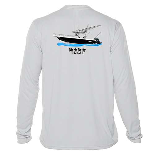 Dri-FIT Custom Boat Shirts - Long Sleeve Gray / 2XL