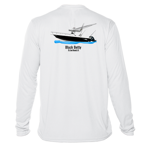 Dri-FIT Custom Boat Shirts - Long Sleeve White / S