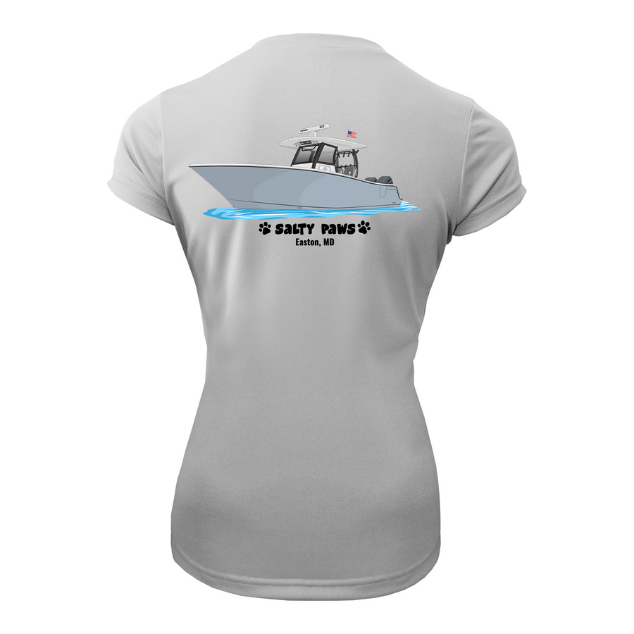 Women s Dri Fit Custom Boat Shirts Short Sleeve