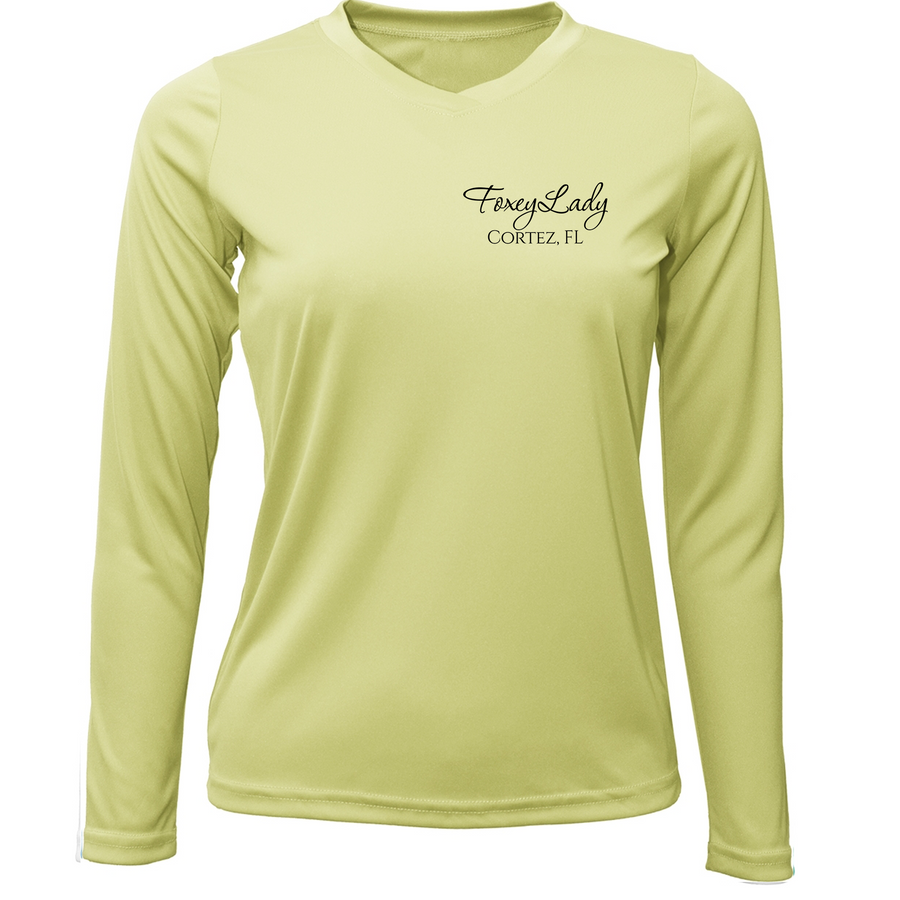 Women's Dri-FIT Custom Boat Shirts - Long Sleeve Yellow / S