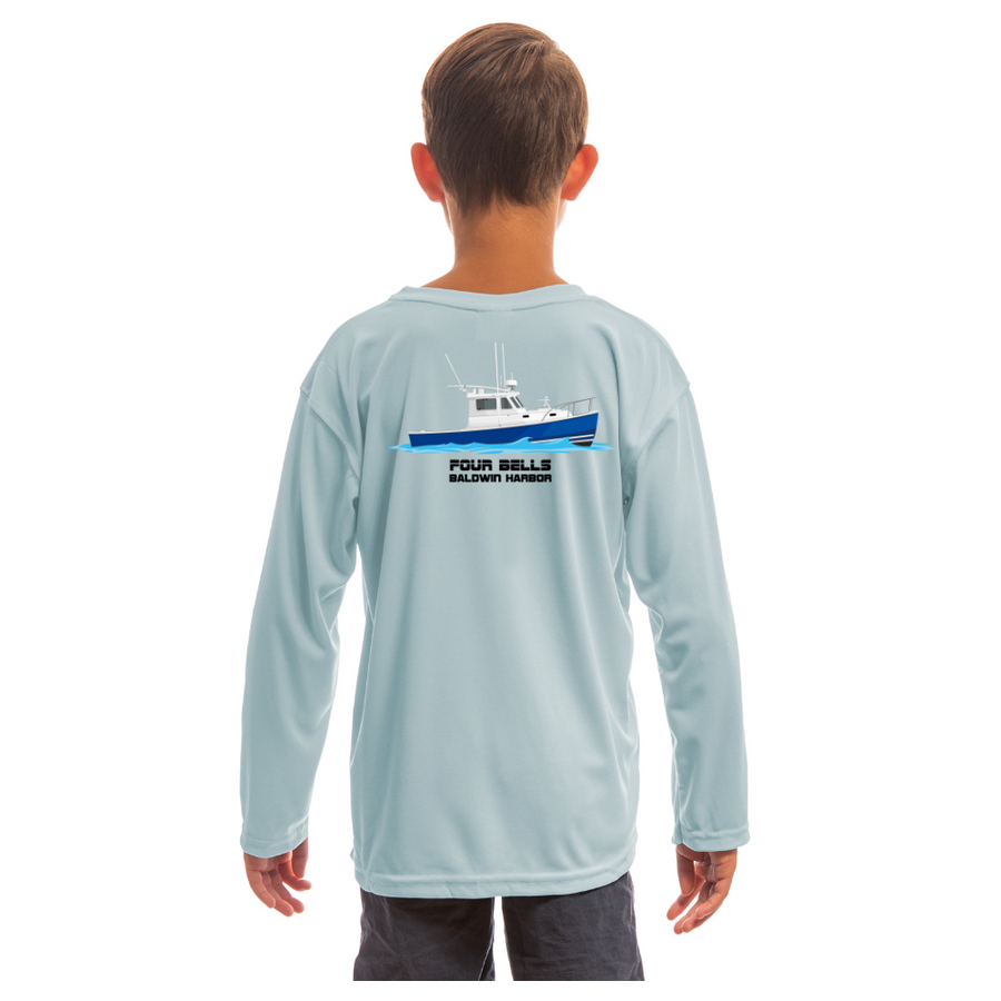 Youth/Kids Dri-FIT Custom Boat Shirts Blue / L
