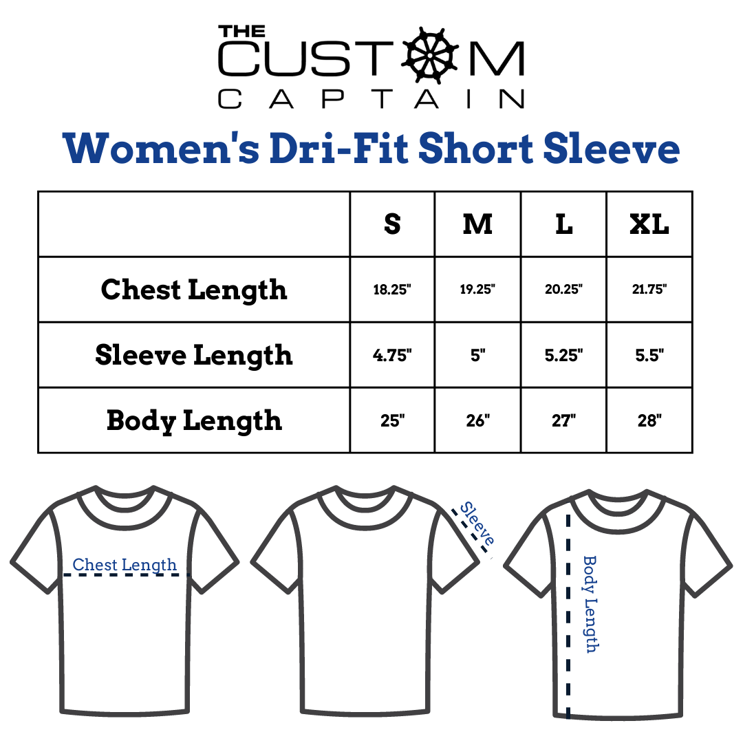 Dri fit women's clearance shirt size chart