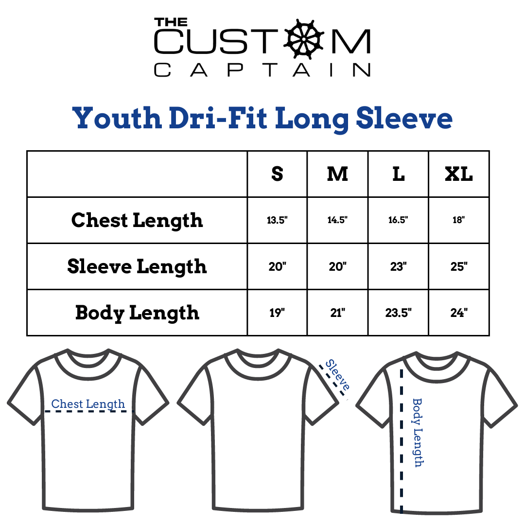 Youth Dri fit Long Sleeve Shirt Figawi Exclusive